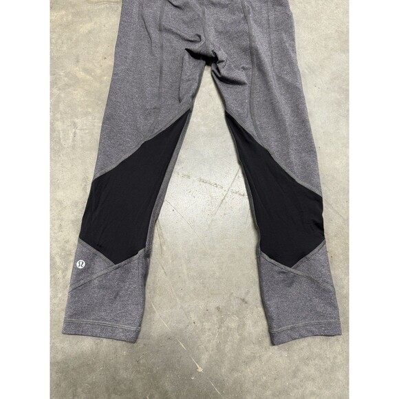 Lululemon Pace Rival Crop 22" Leggings Womens Gray Side Pockets. Sz 4 - Picture 16 of 16